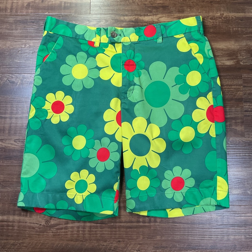 Loudmouth Green Floral Men's Shorts